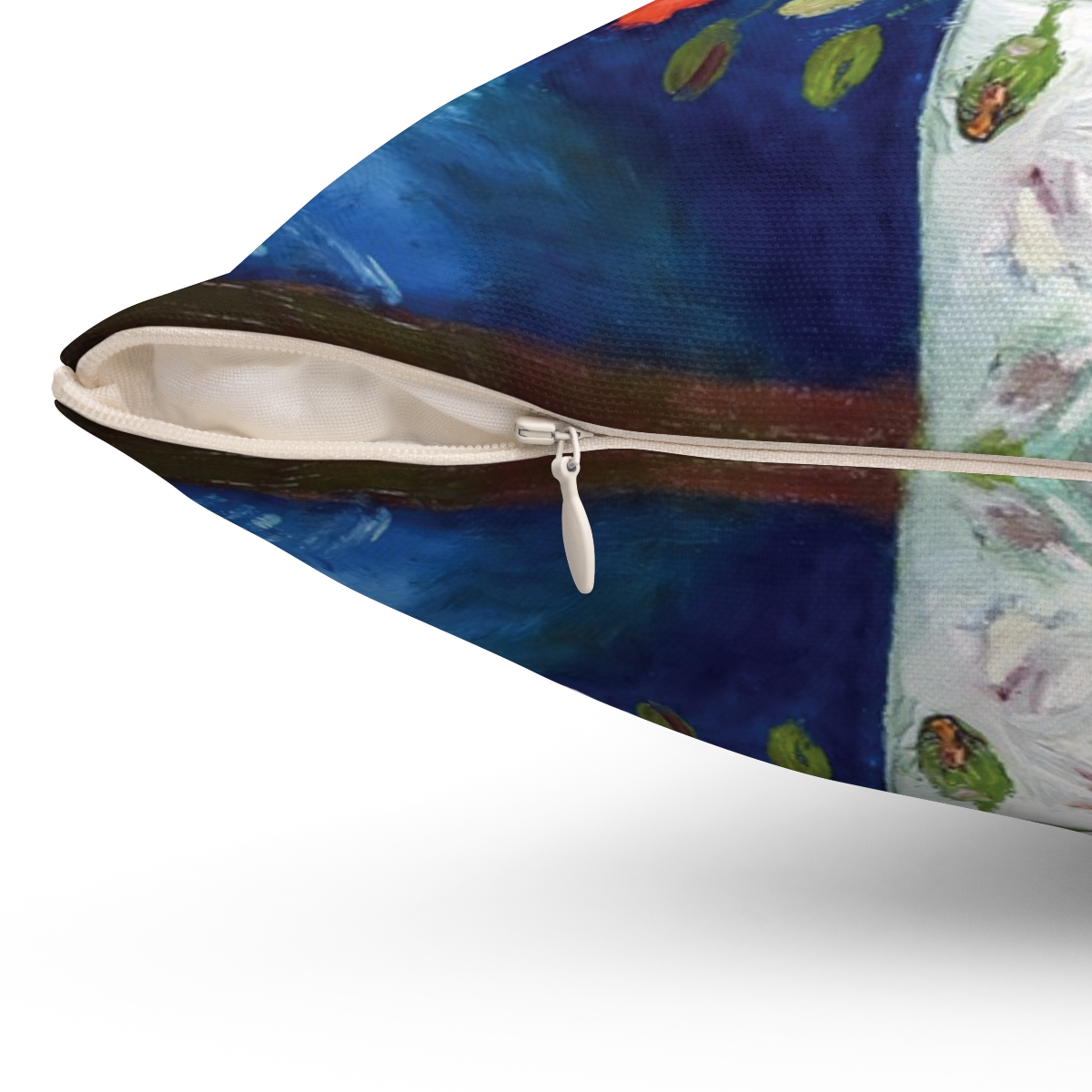 Van Gogh Vase With Red Poppies - Square Pillow - Image 3