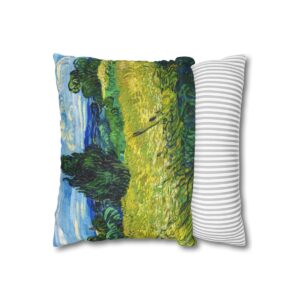 Van Gogh Wheatfield Cypress Tree - Pillow Case
