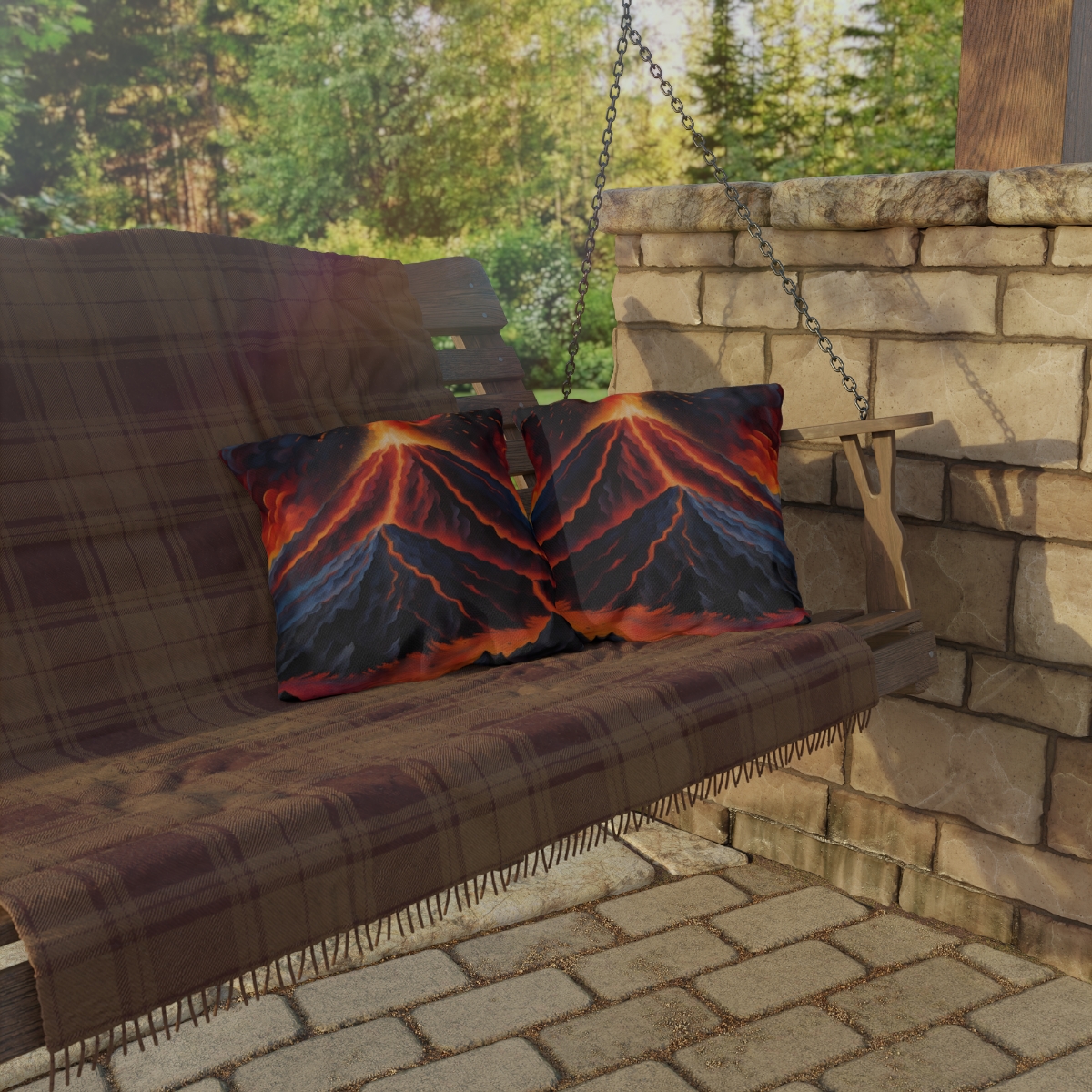 Volcanos - Outdoor Pillow - Image 4