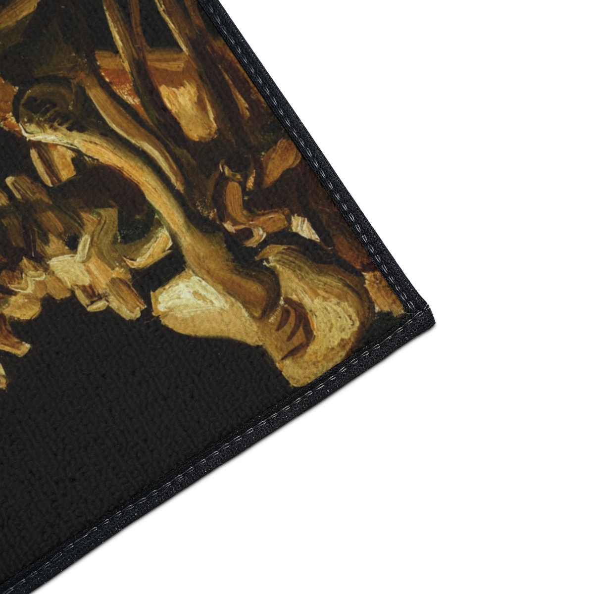 Van Gogh Skeleton with Burning Cigatette - Floor Mat - Image 2