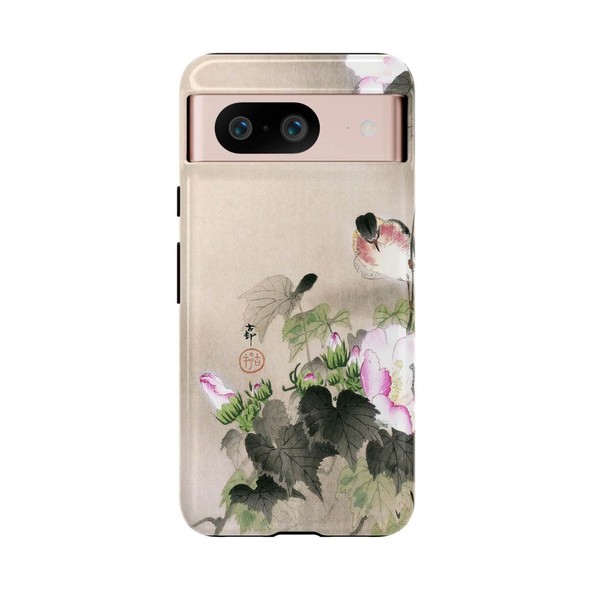 Ohara Koson Japanese Art Bird Flower & Caterpillar Google Pixel Cases - Image 2
