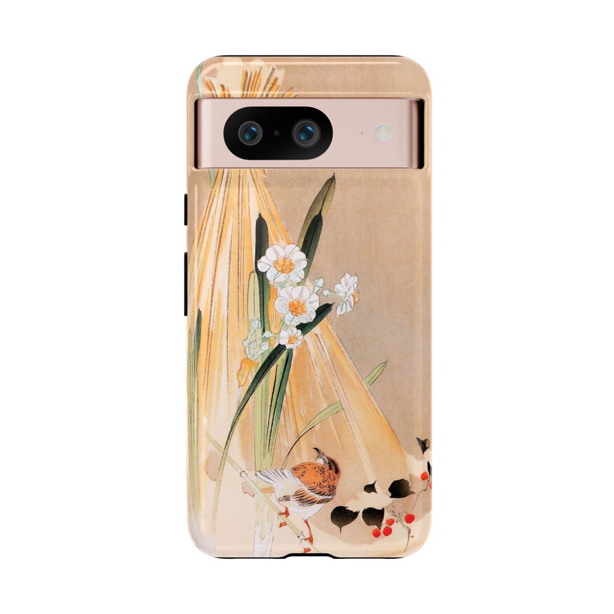 Ohara Koson Japanese Art Bird & Hay Bundle Google Pixel Cases - Image 2