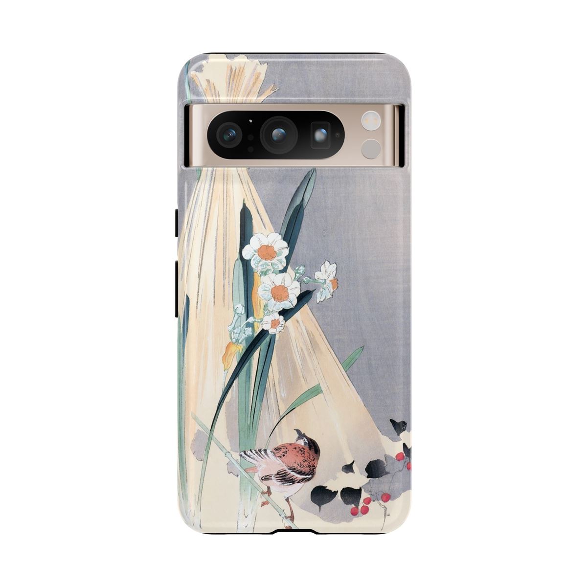 Ohara Koson Japanese Art Bird & Hay Bundle Google Pixel Cases - Image 2