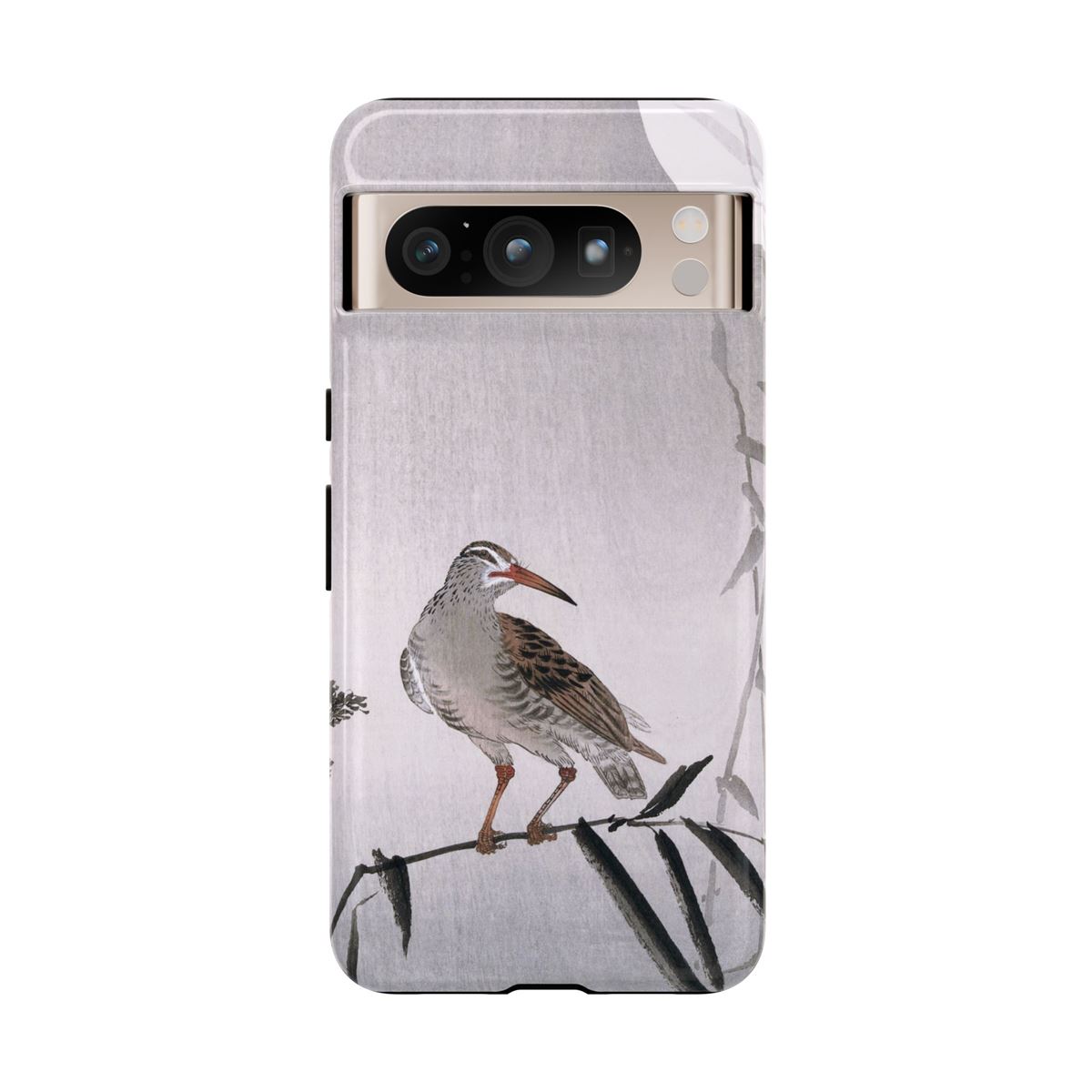 Ohara Koson Japanese Art Bird On Bamboo Branch Google Pixel Cases - Image 2