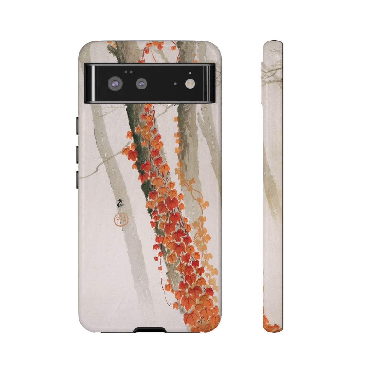 Ohara Koson Japanese Art Birds & Red Ivy Google Pixel Cases