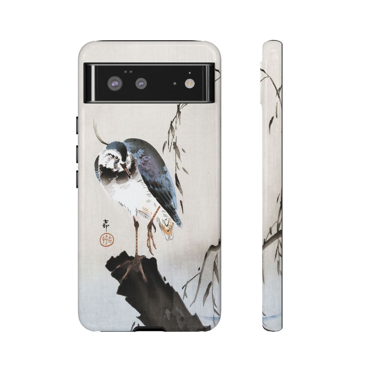 Ohara Koson Japanese Art Lapwing On Tree Stump Google Pixel Cases