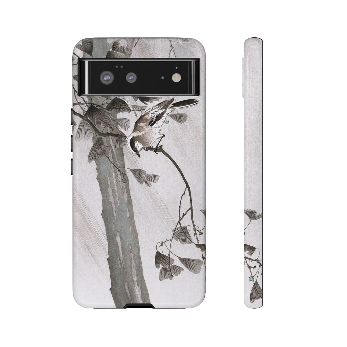 Ohara Koson Japanese Art Long-Tailed Tit In Storm Google Pixel Cases