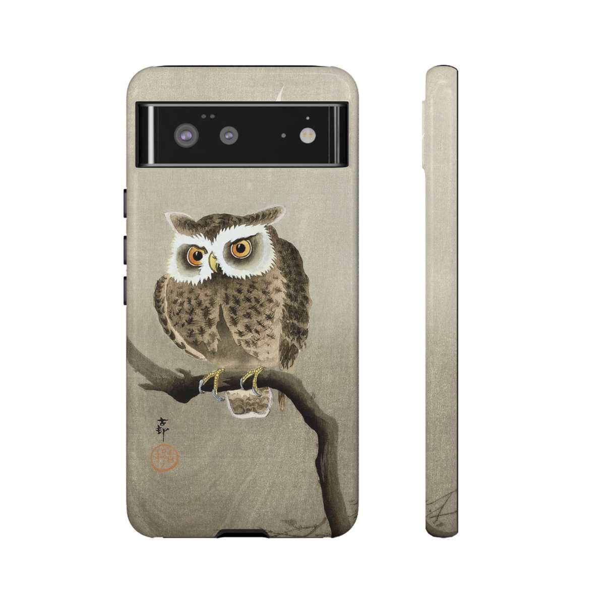 Ohara Koson Japanese Art Night Owl On Branch Google Pixel Cases