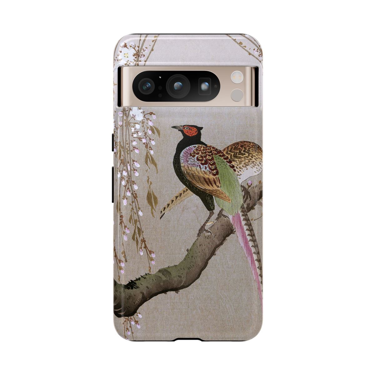 Japanese Koson Japanese Art Pheasants on Cherry Branch Google Pixel Cases - Image 2