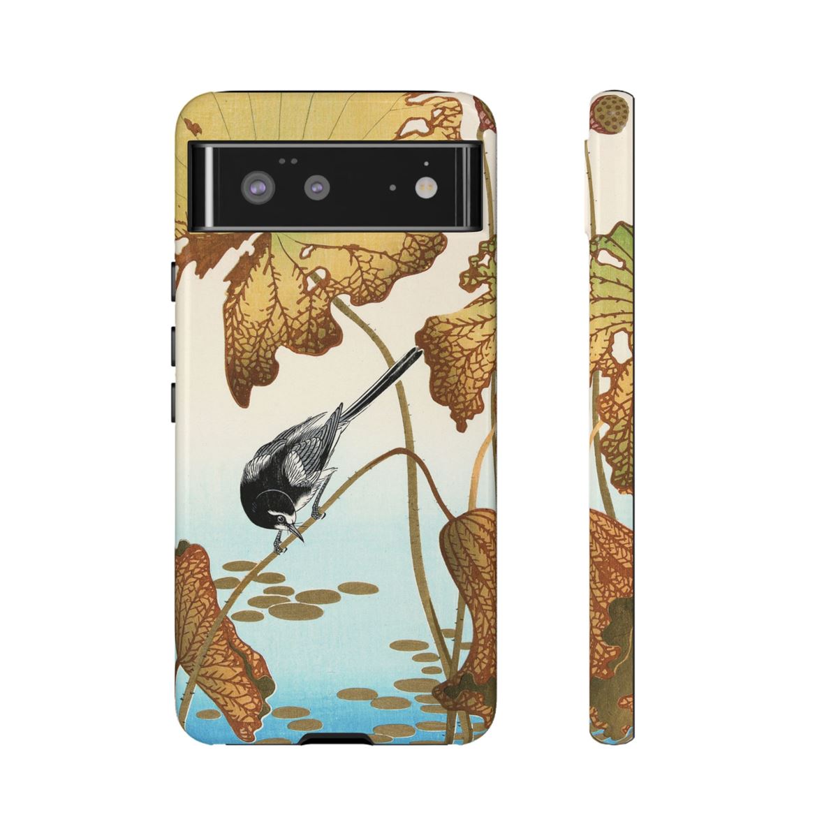 Japanese Art Koson Wagtail & Lotus Google Pixel Cases