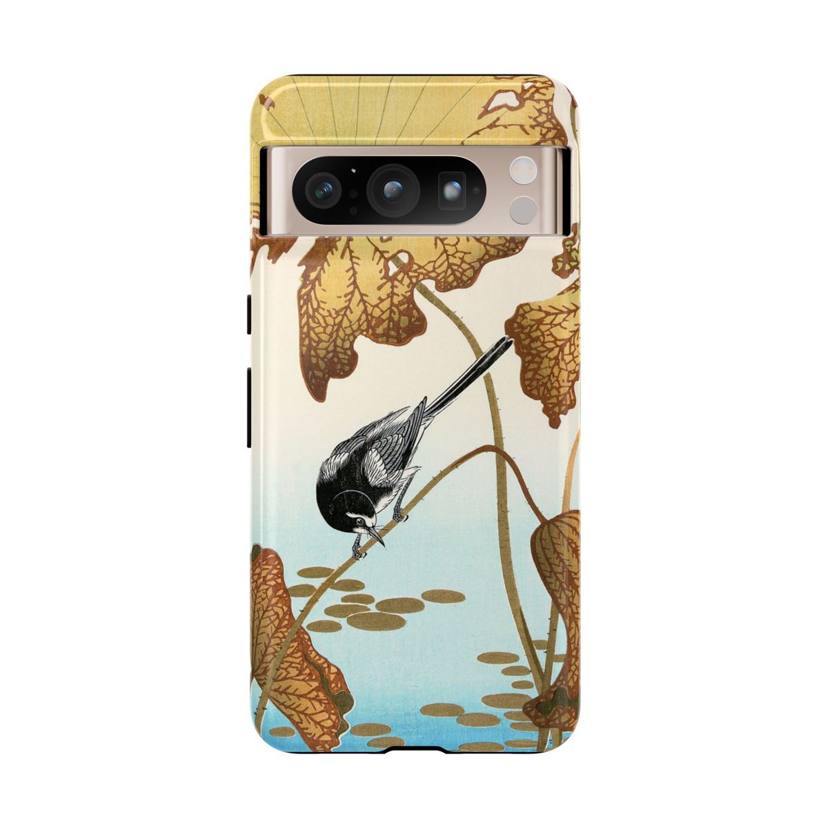 Japanese Art Koson Wagtail & Lotus Google Pixel Cases - Image 2