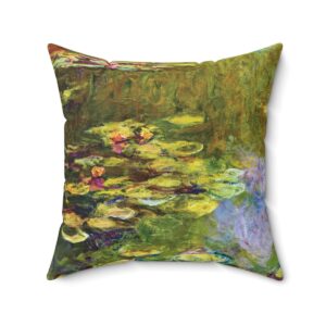 Monet Water Lilies - Square Pillow