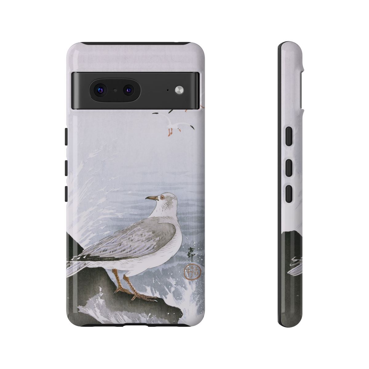 Ohara Koson Japanese Woodblock Seagull On Shore Rock - Google Pixel Cases