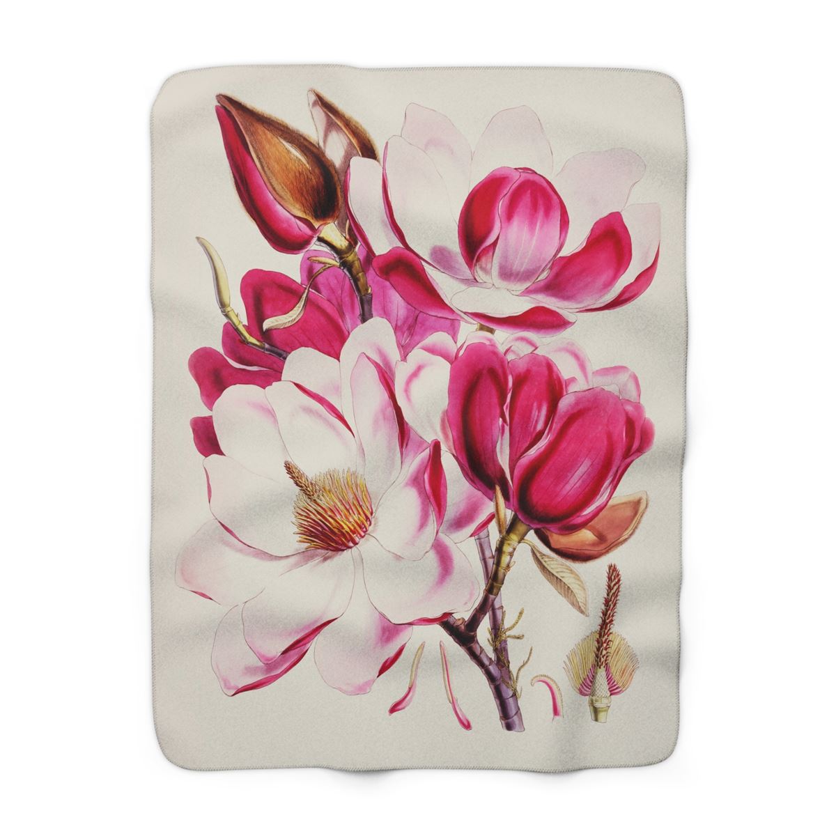 Walter Hood Fitch Magnolia - Sherpa Fleece Blanket 2 Walter Hood Fitch Magnolia - Sherpa Fleece Blanket - Image 2