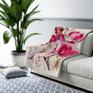 Walter Hood Fitch Magnolia - Sherpa Fleece Blanket