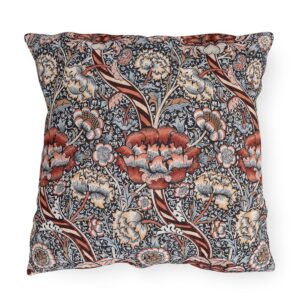 William Morris Floral Pattern - Outdoor Pillow