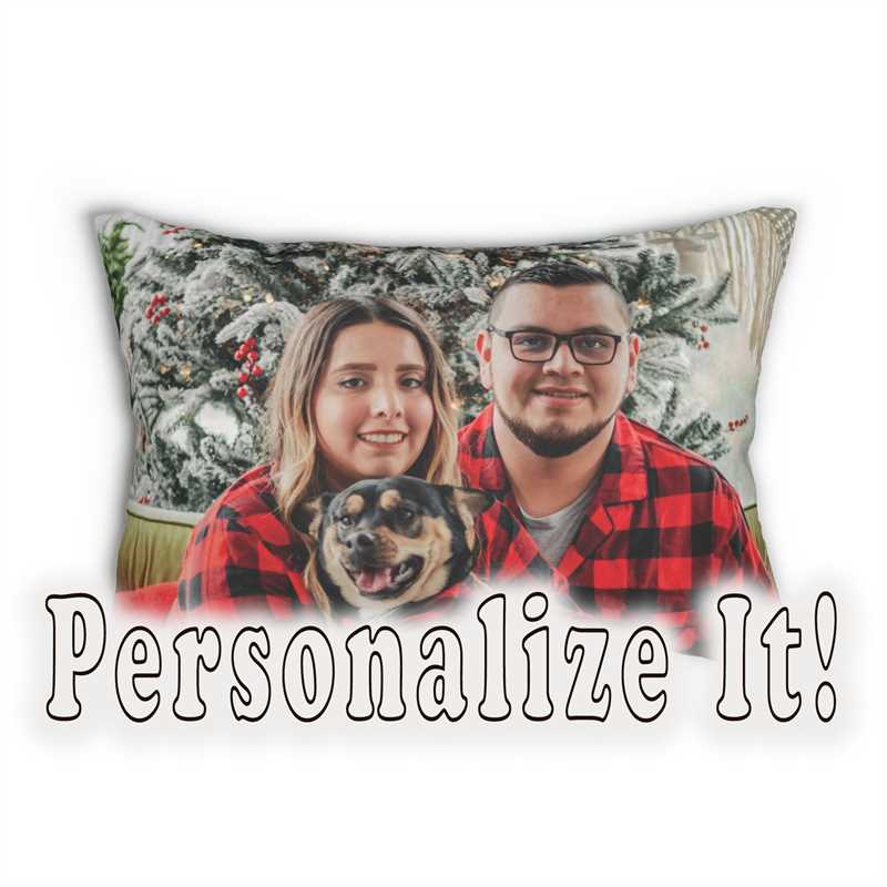 Personalize It! Upload Your Image - Lumbar Pillow