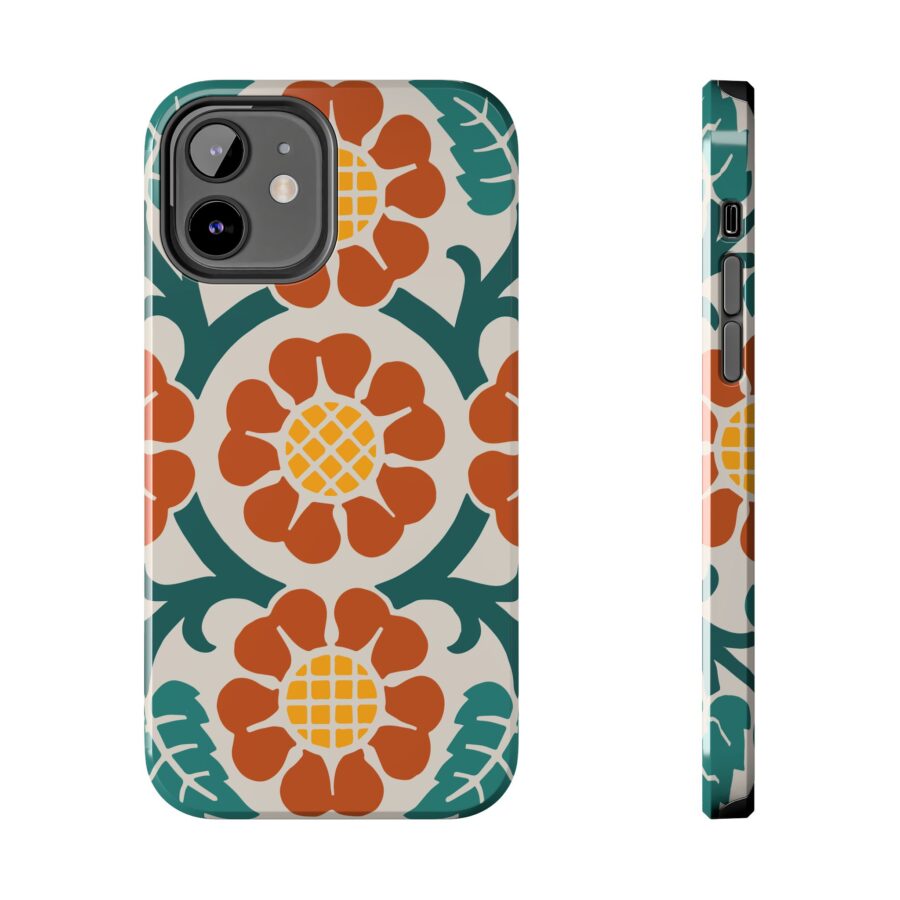 Blossoms and Leaves Pattern in Multicolor - iPhone Cases 74156-5b
