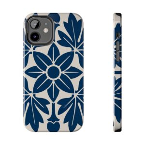Floral Pattern In Blue – iPhone Cases 74156-1c