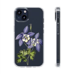 Aquilegia Flowers Clear iPhone Case