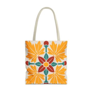 Floral Pattern In Multicolor Tote Bag