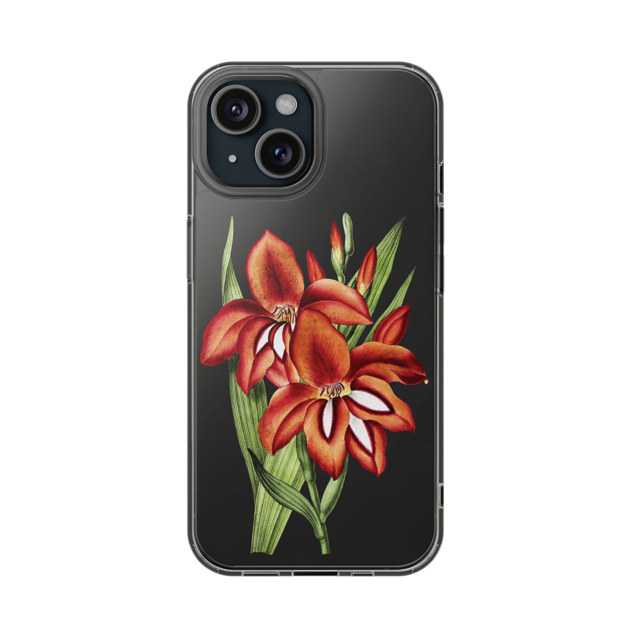 Gladiolus Flowers Clear iPhone Case 10 Gladiolus Flowers Clear iPhone Case - Image 10