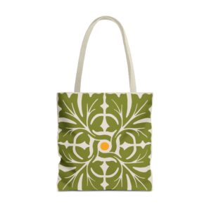 Leafy Pattern In Multicolor Tote Bag