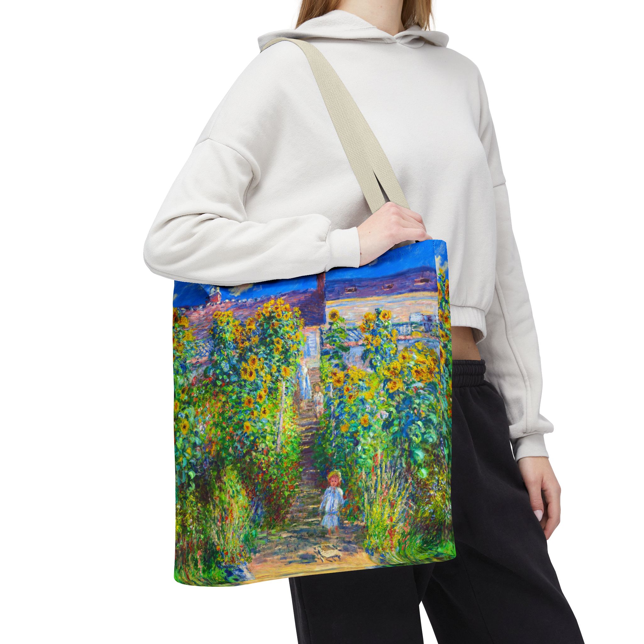 Monet Garden At Vétheuil Tote Bag - Image 2