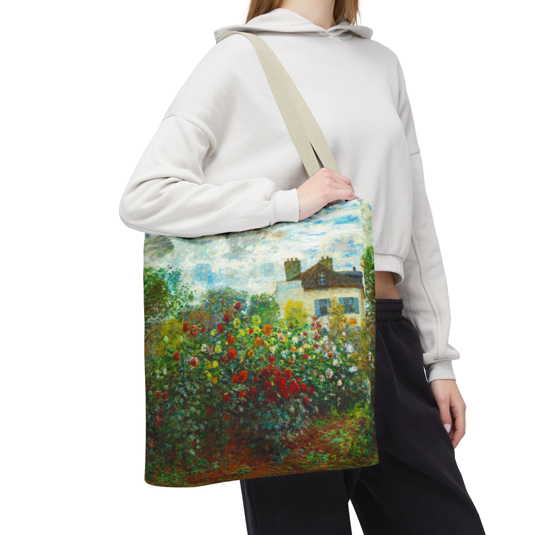 Monet Garden In Argenteuil  Tote Bag - Image 2