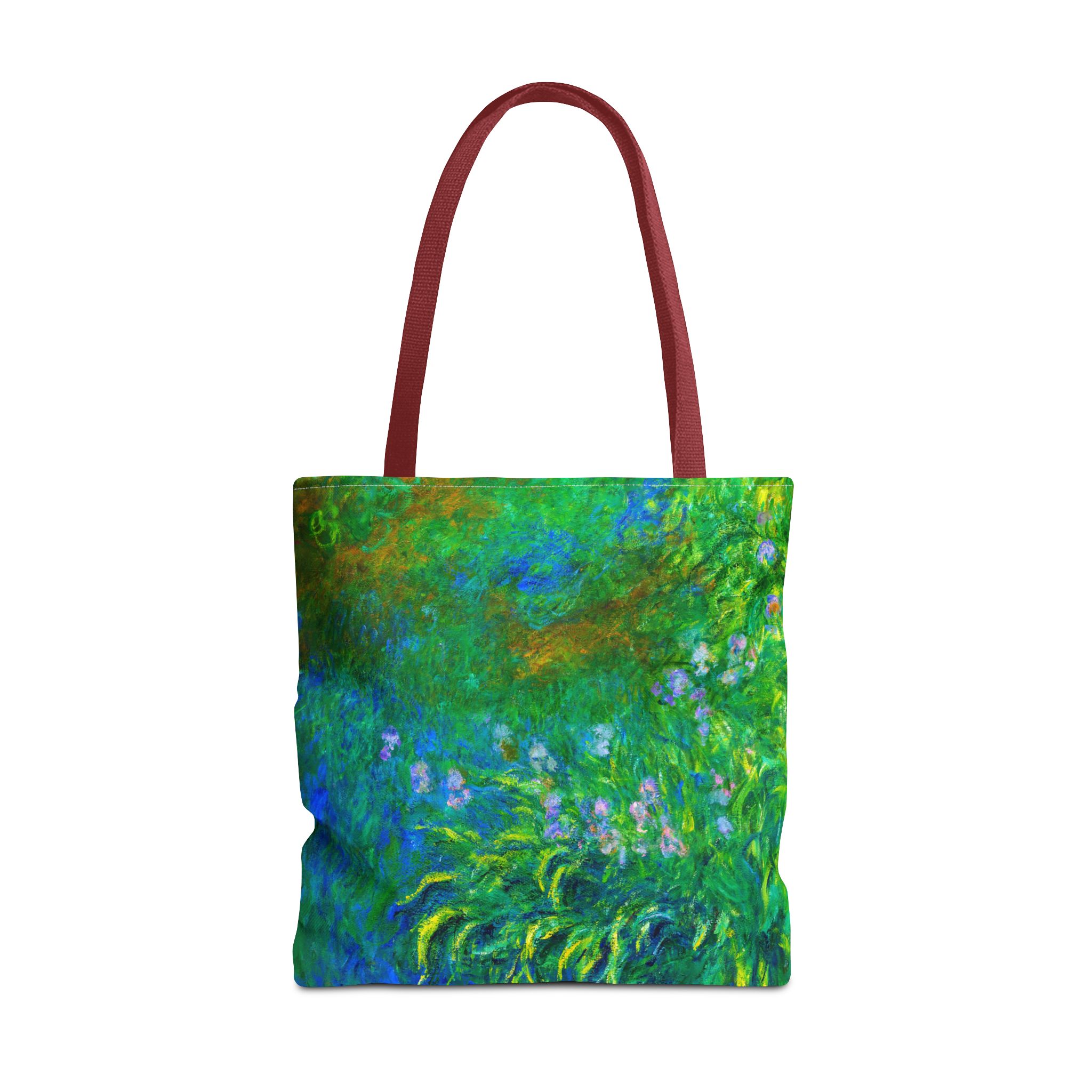 Monet Irises By The Pond Tote Bag - Image 4
