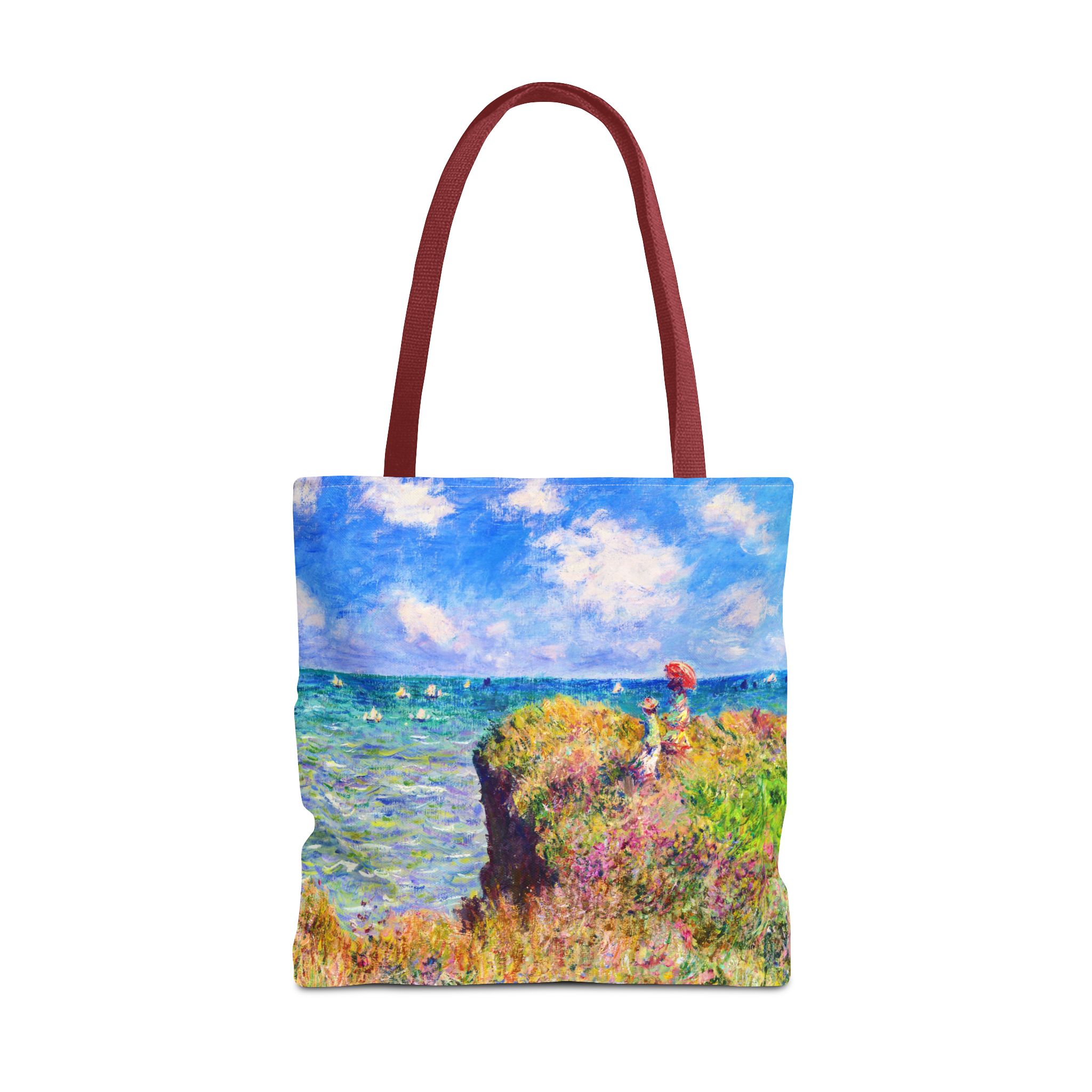 Monet Red Kerchief Tote Bag - Image 4