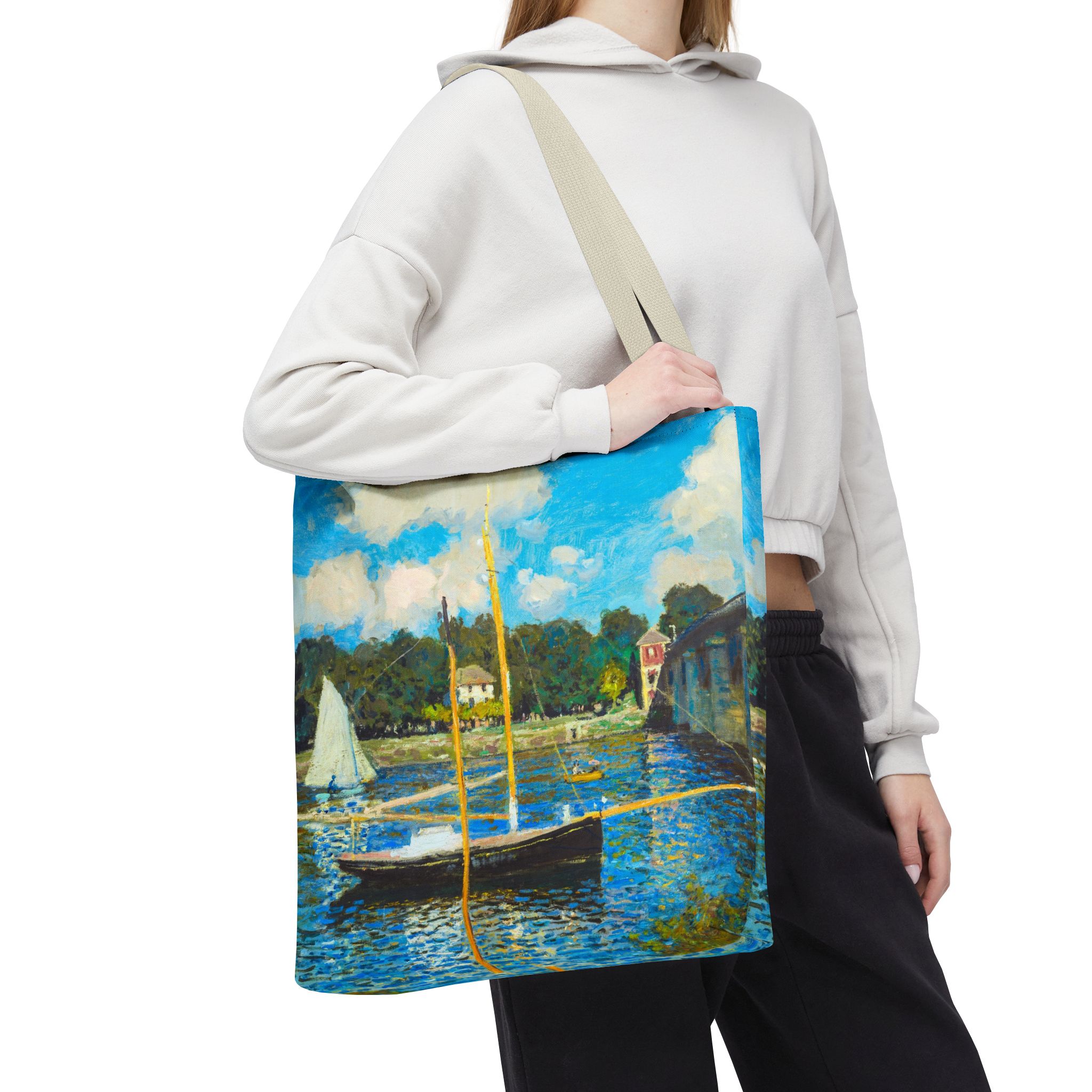 Monet The Bridge At Argenteuil Tote Bag - Image 2