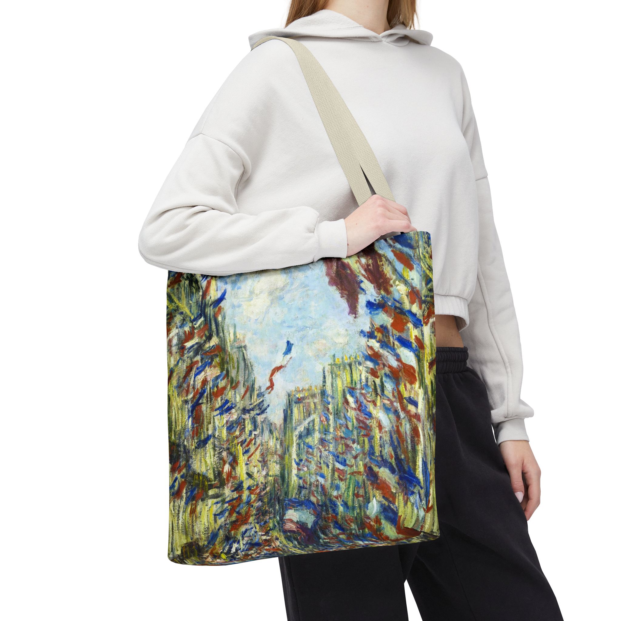 Monet The Rue Montorgueil In Paris Tote Bag 2 Monet The Rue Montorgueil In Paris Tote Bag - Image 2