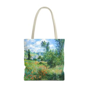 Monet View Of Vetheuil Tote Bag