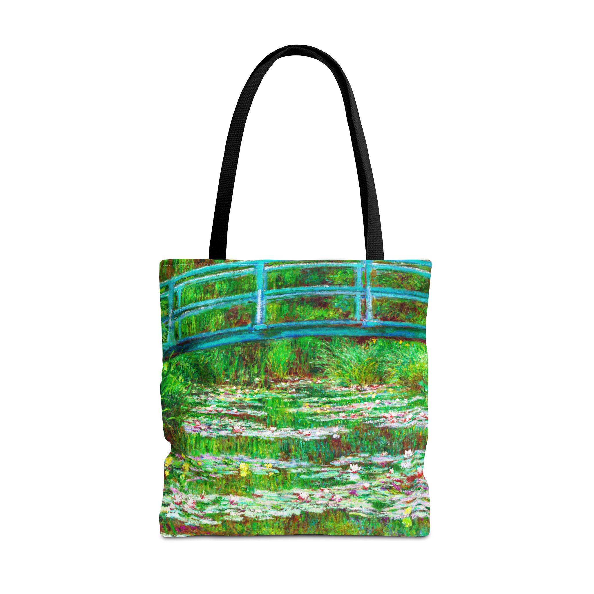 Monet Water Lilies & Japanese Footbridge Tote Bag - Image 3
