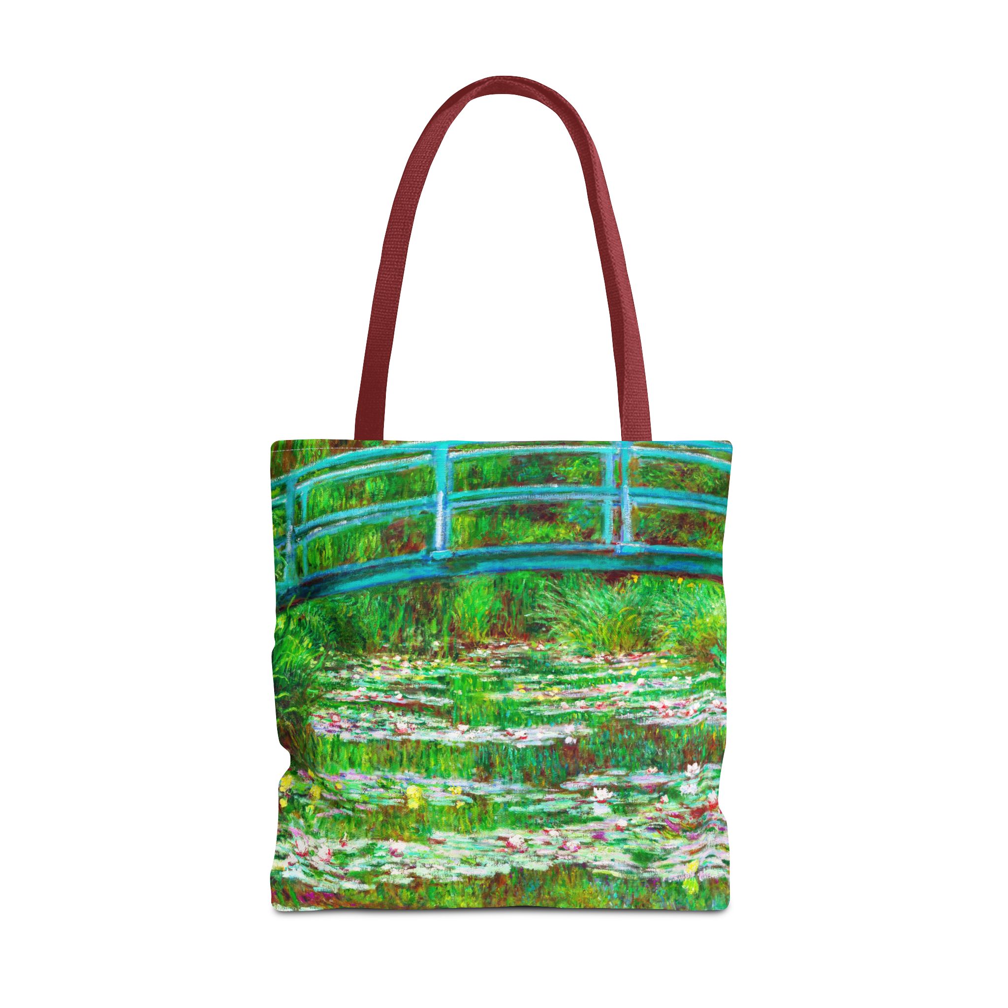 Monet Water Lilies & Japanese Footbridge Tote Bag - Image 4