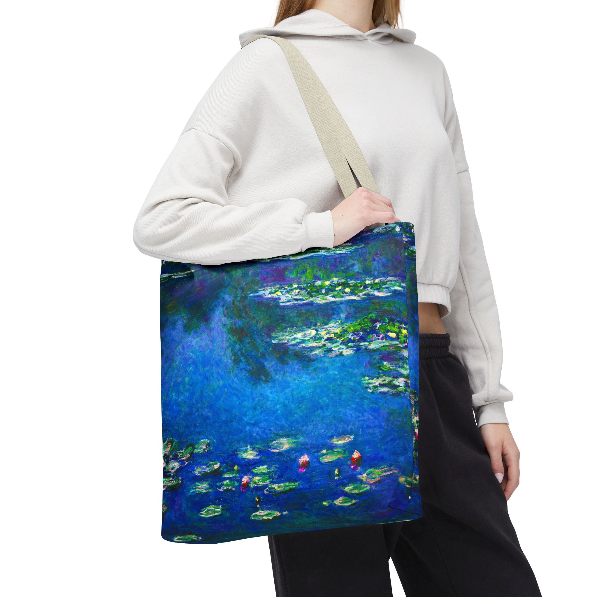 Monet Water Lilies Tote Bag - Image 2