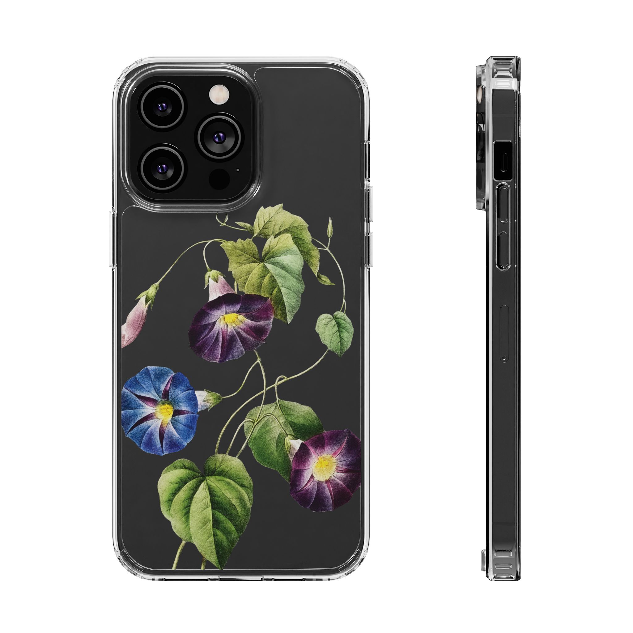 Morning Glory Clear iPhone Case 2 Morning Glory Clear iPhone Case - Image 2