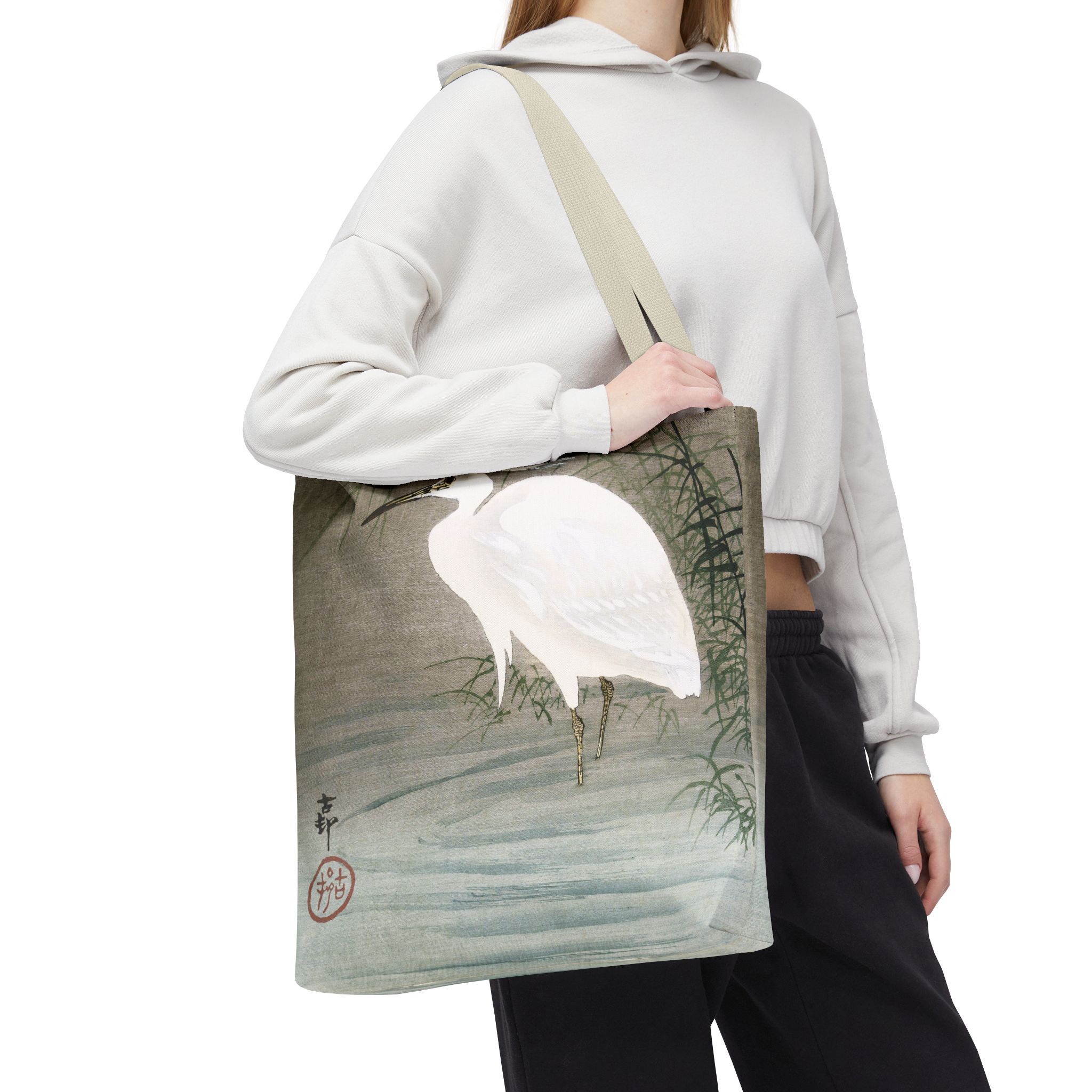 Ohara Koson Egret In Water Tote Bag - Image 2