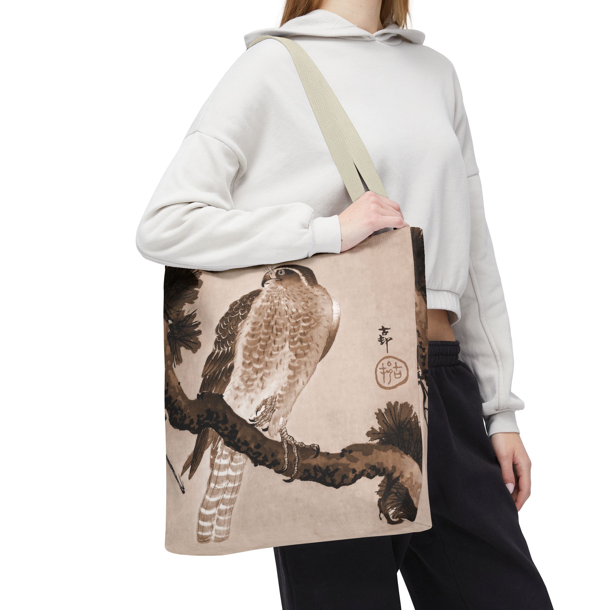 Ohara Koson Falcon On Branch Tote Bag - Image 2
