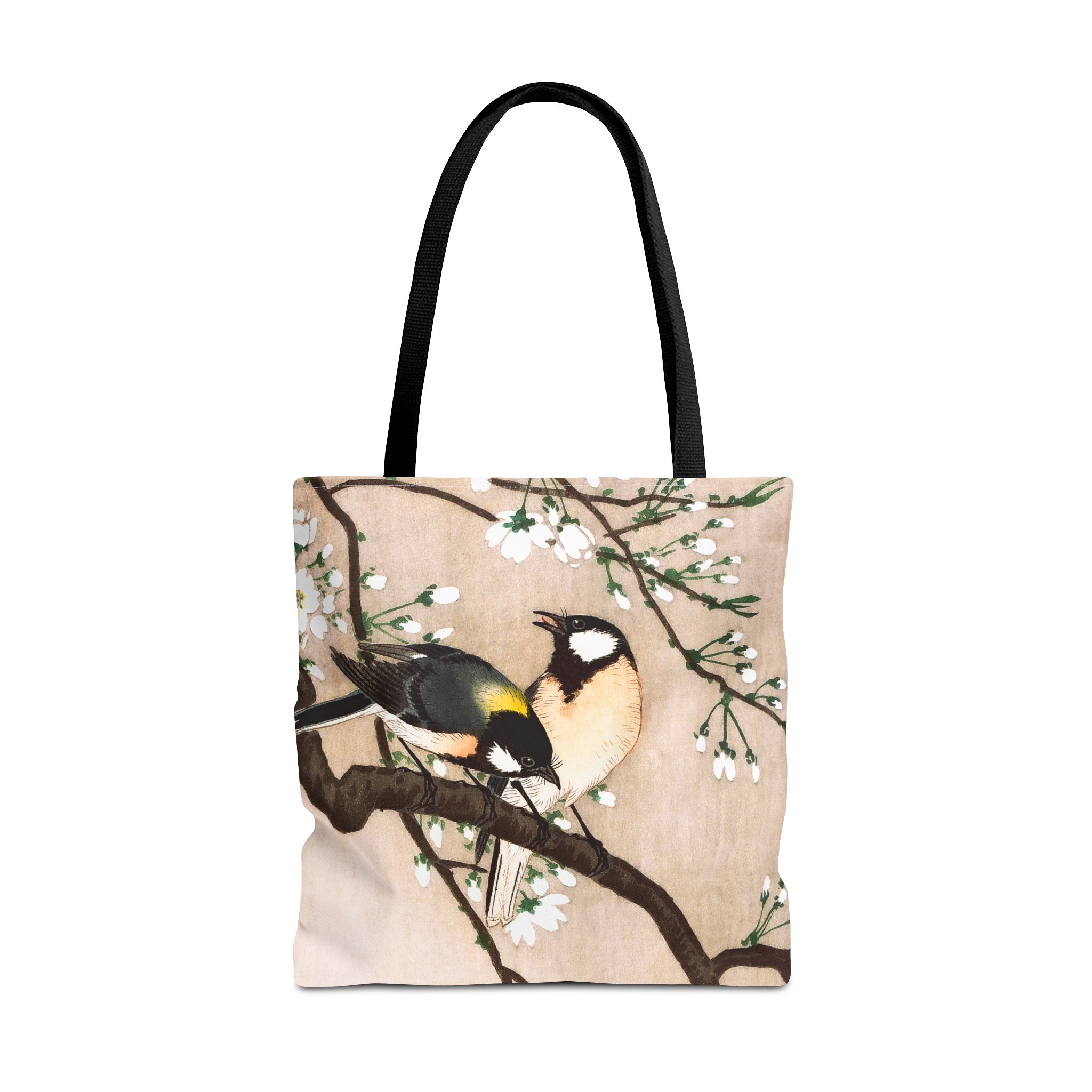 Ohara Koson Great Tits On Cherry Blossom Branch Tote Bag - Image 3