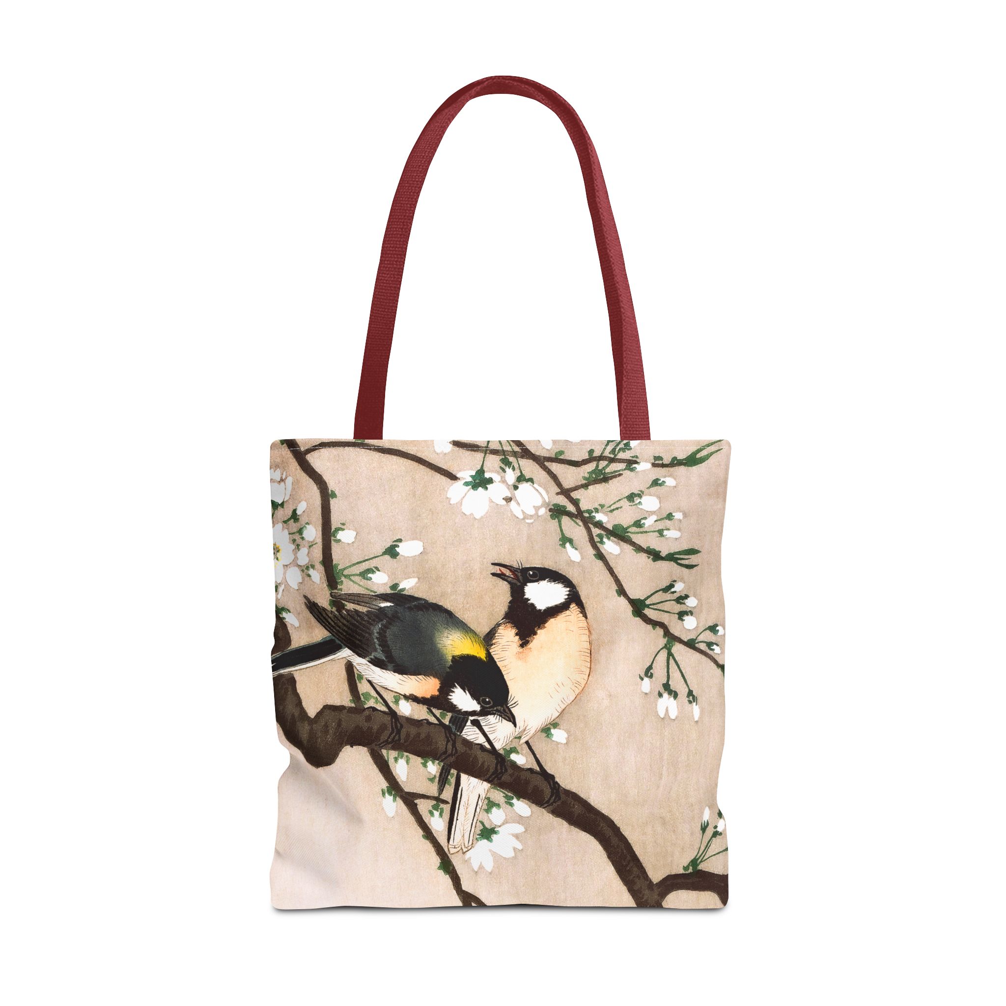 Ohara Koson Great Tits On Cherry Blossom Branch Tote Bag - Image 4