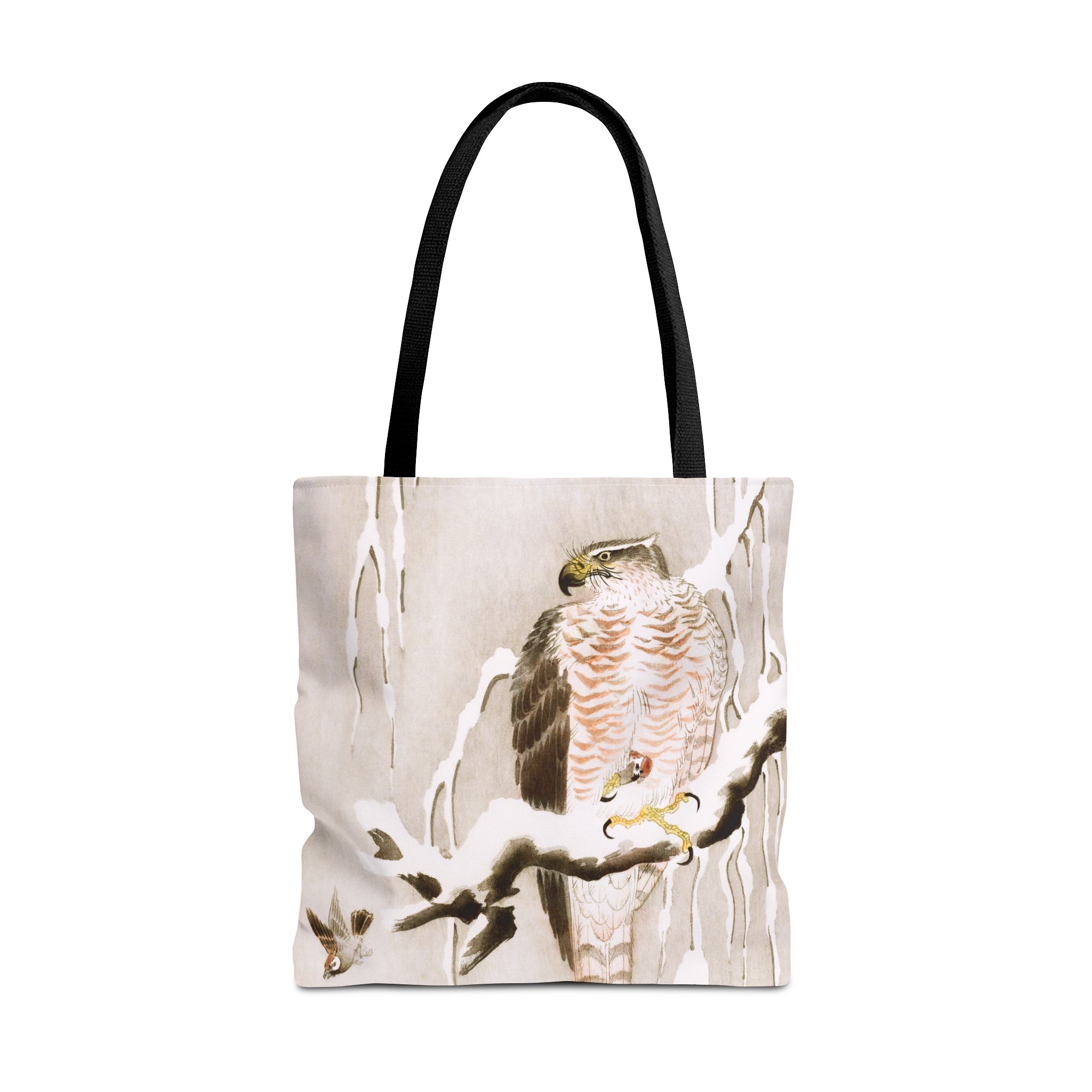 Ohara Koson Hawk On Snowy Branch Tote Bag - Image 3