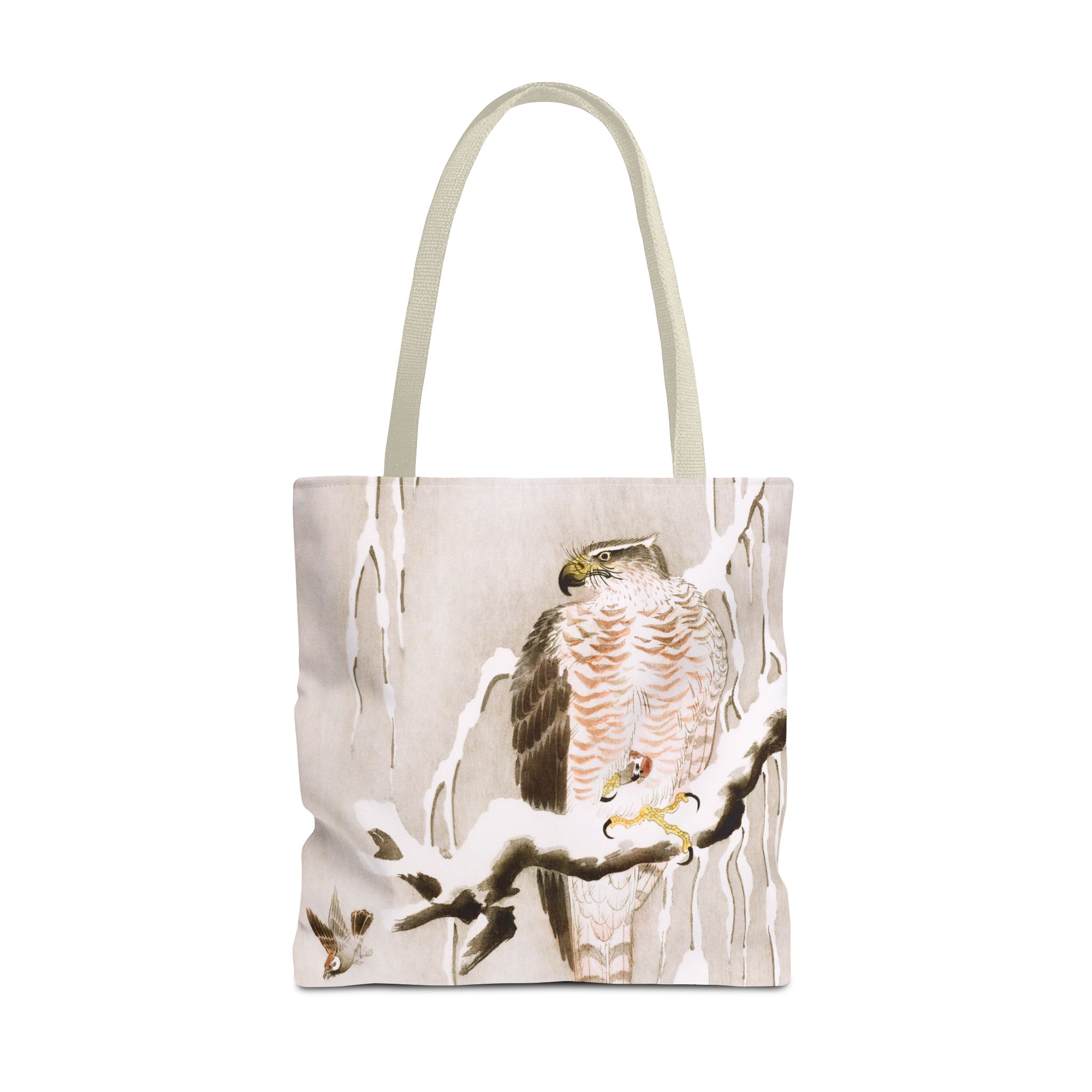 Ohara Koson Hawk On Snowy Branch Tote Bag