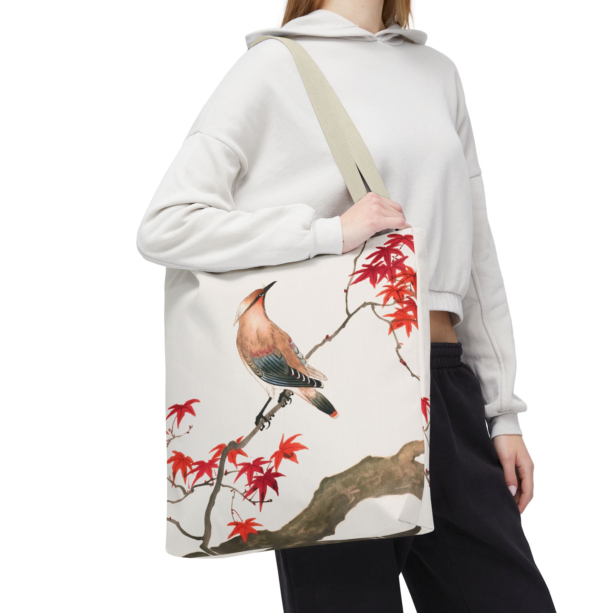 Ohara Koson Japanese Plague Bird On Maple Branch Tote Bag - Image 2