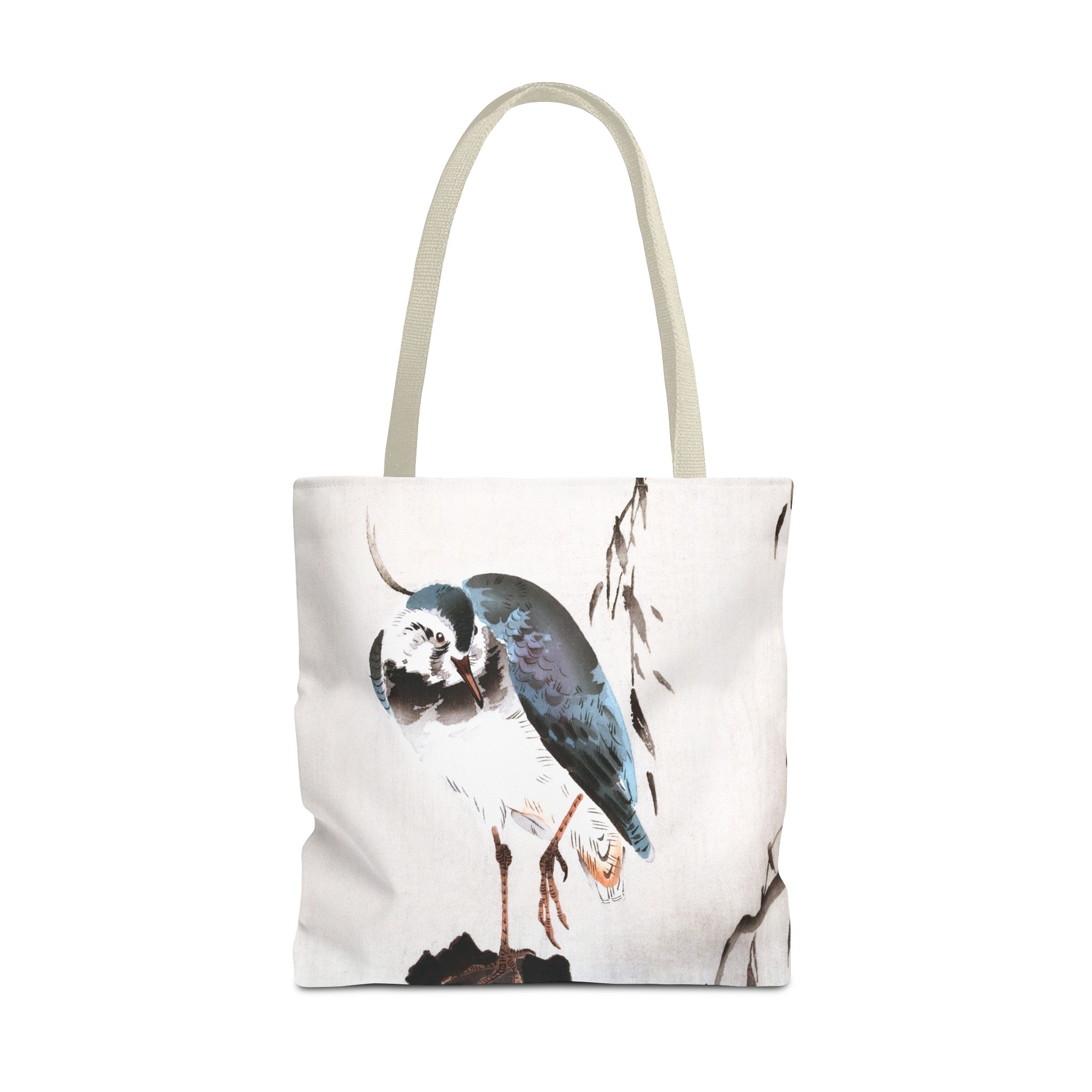 Ohara Koson Lapwing On Tree Stump Tote Bag