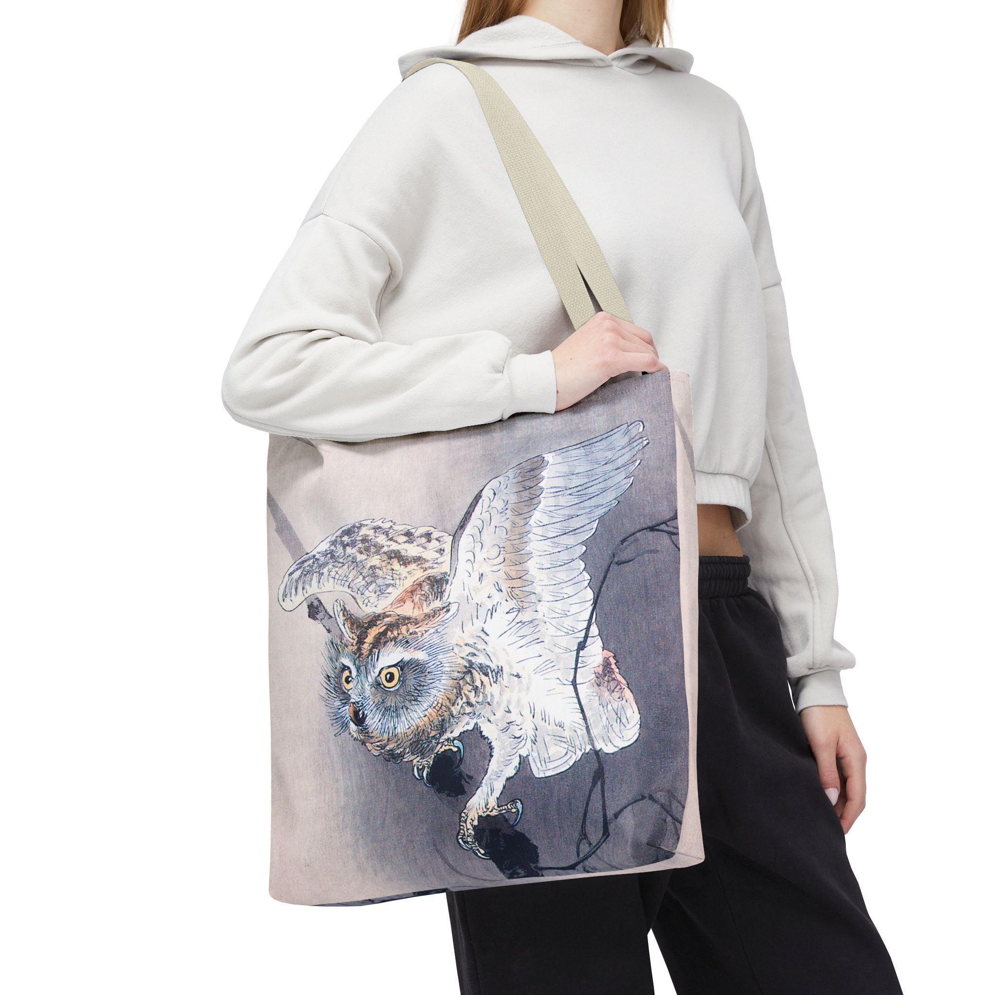 Ohara Koson Owl On Branch Tote Bag - Image 2