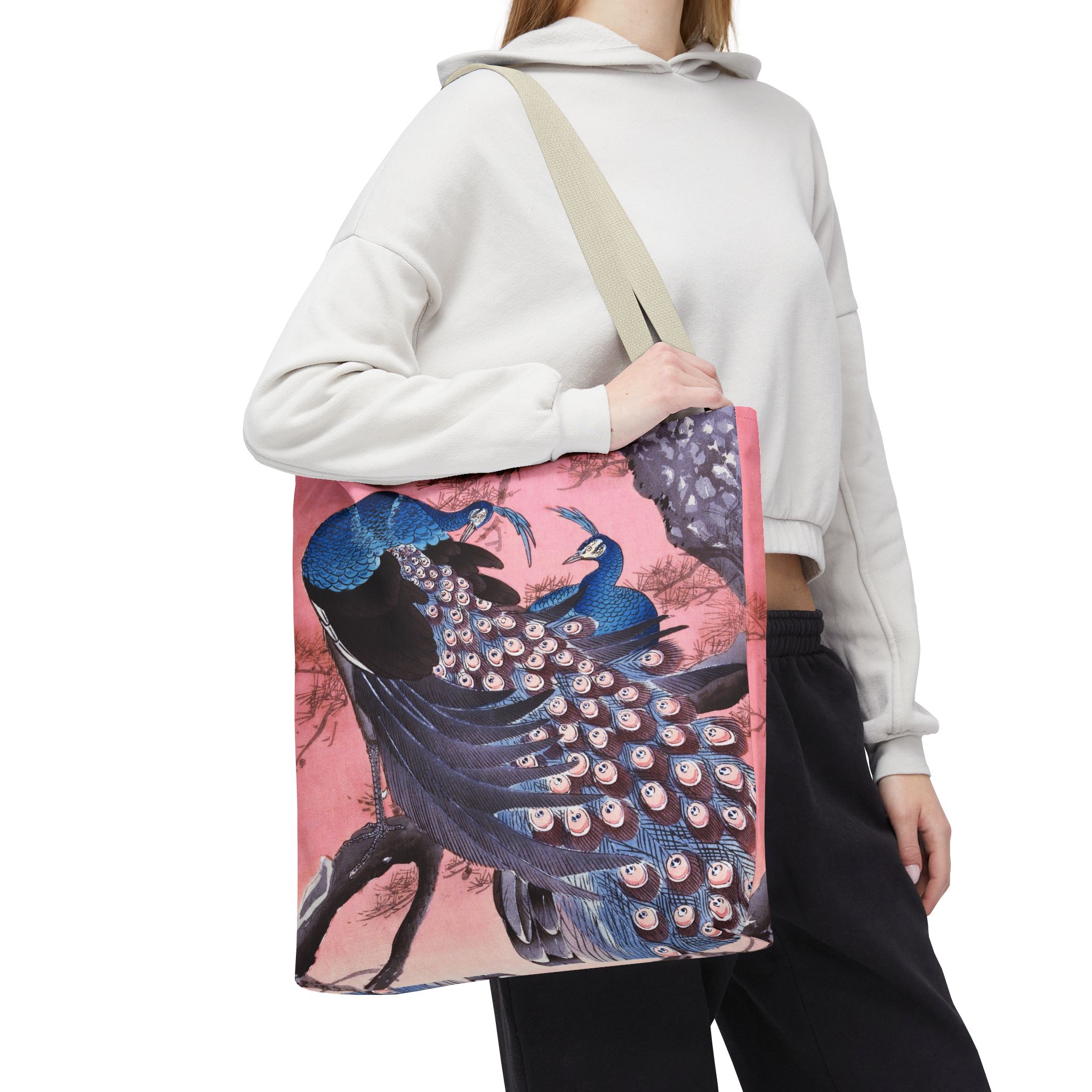 Ohara Koson Peacocks On Branch Tote Bag - Image 2