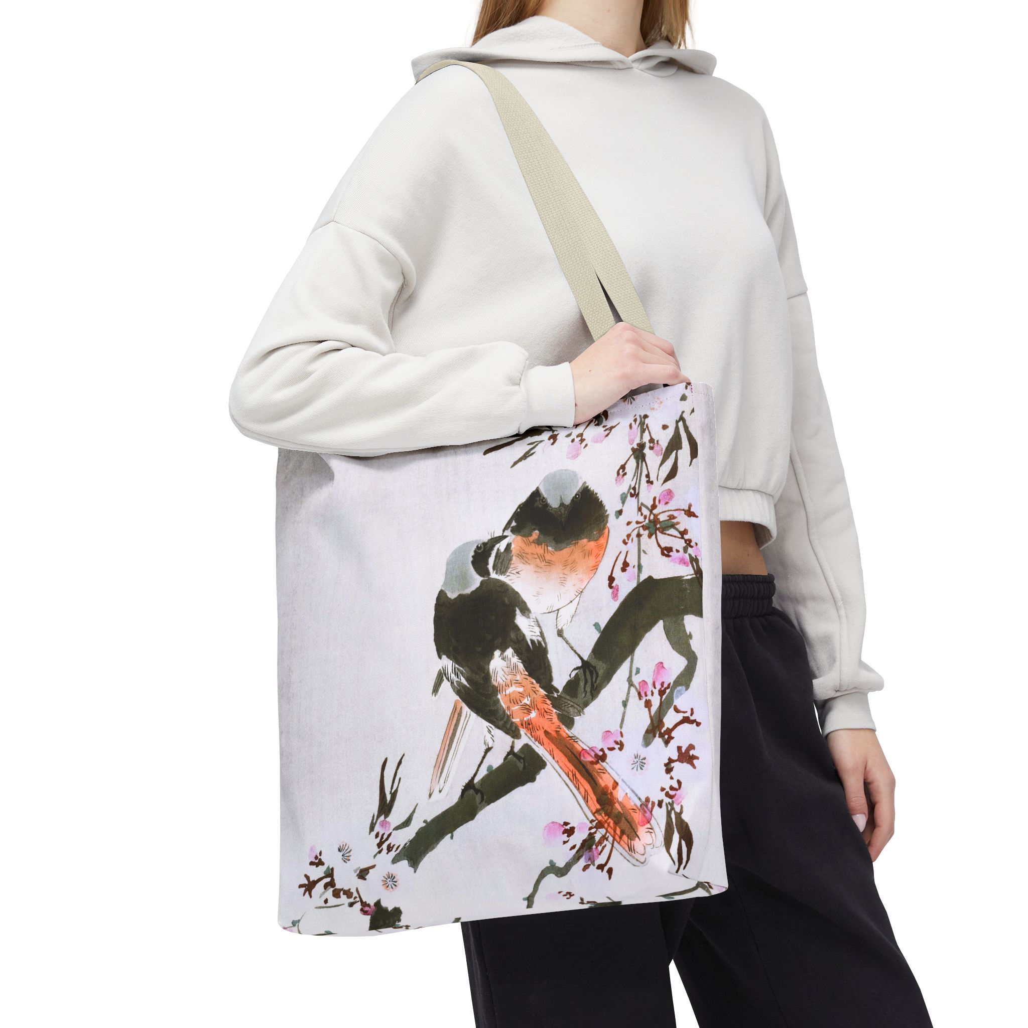 Ohara Koson Sable Red Tails Tote Bag - Image 2