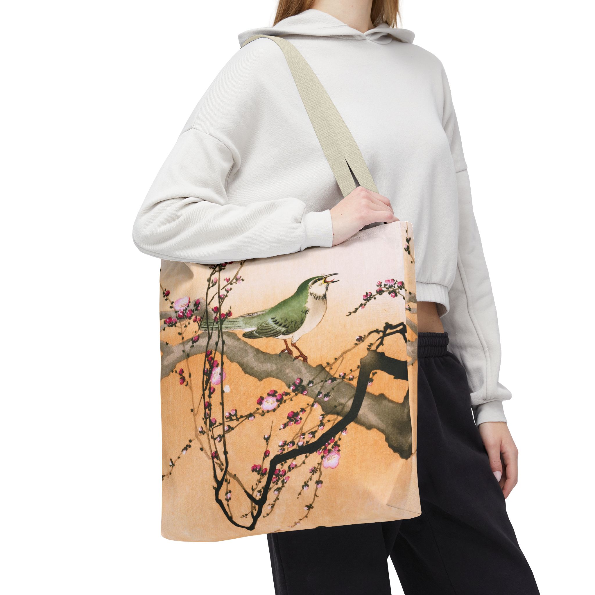 Ohara Koson Songbird On Blossom Branch Tote Bag - Image 2